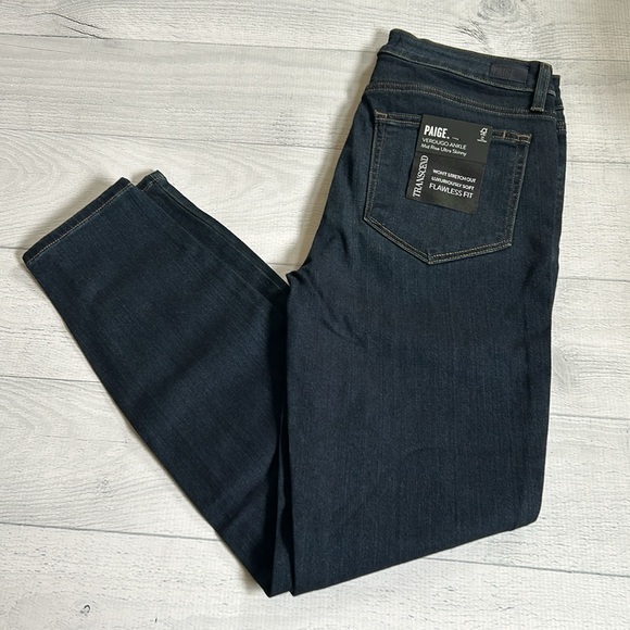 Paige Verdugo Ankle Mid Rise Ultra Skinny Sz 29 Attica Wash Stitch Fix NWT - Picture 2 of 10